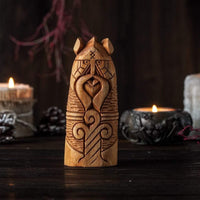 Wooden statue of Baldur Wooden statue of Baldur
