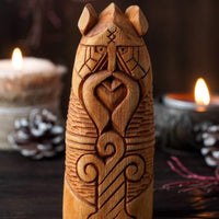Wooden statue of Baldur Wooden statue of Baldur