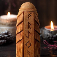 Wooden statue of Freya Wooden statue of Freya