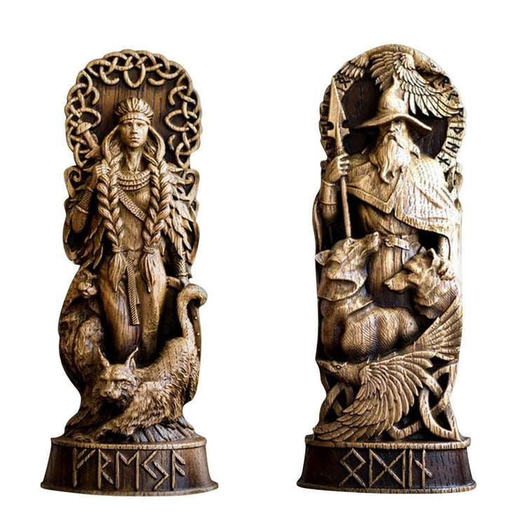 Statuette of the Viking gods in resin Statuette of the Viking gods in resin
