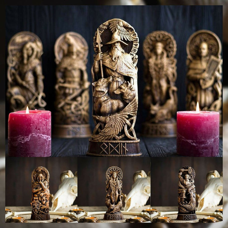 Statuette of the Viking gods in resin Statuette of the Viking gods in resin