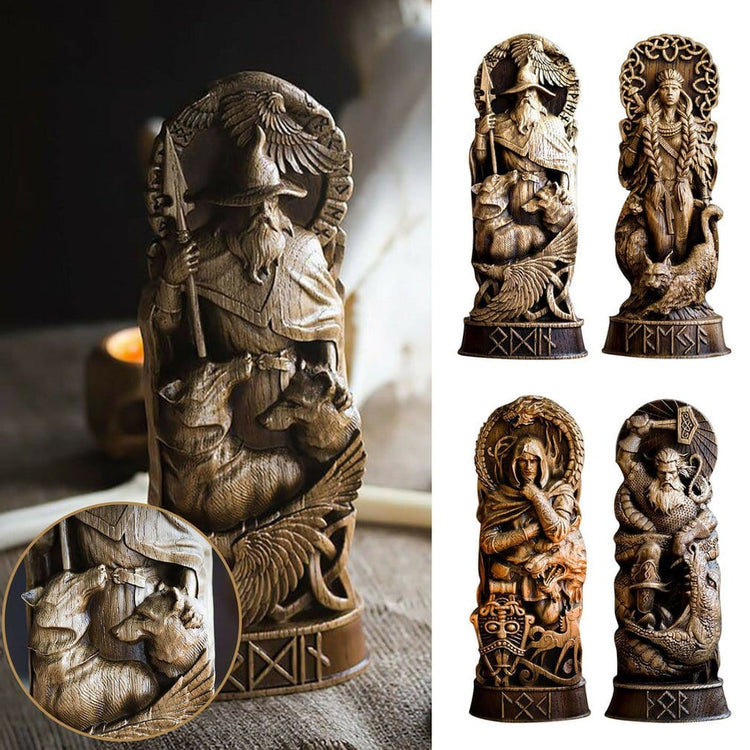 Statuette of the Viking gods in resin Statuette of the Viking gods in resin