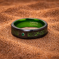 Jarl Ring \"Kattegat Forest\" in Tungsten