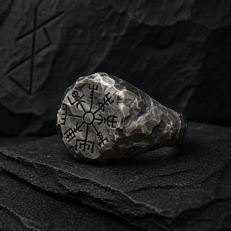 \"Follow Your Path\" Vegvisir Ring | Stainless Steel
