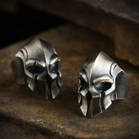 Adjustable \"King Harald Helmet\" Viking ring