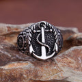 Viking Ring Drakkar Anchor