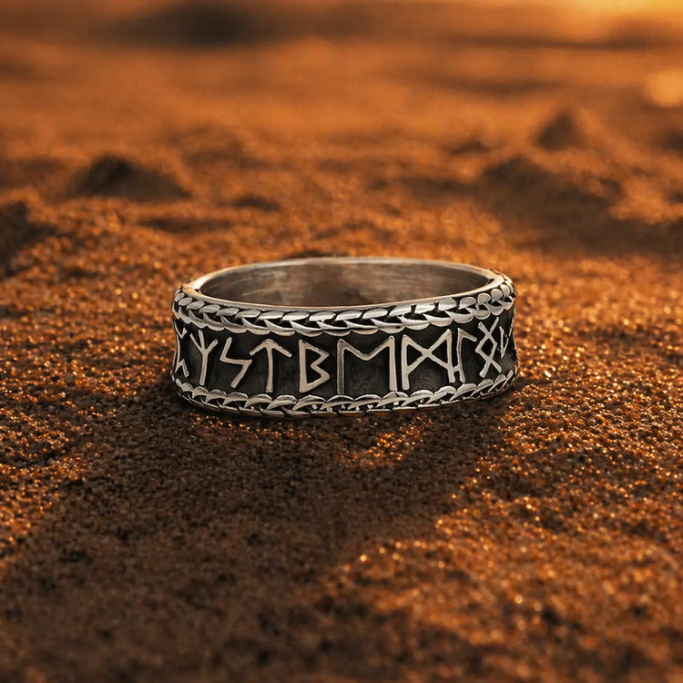Antique Viking ring in stainless steel