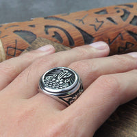 Viking Ring \"Ring of Jormungandr: The Eternal Drakkar\".