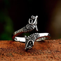 Viking Ring \"Brotherhood of the Wolf Ring