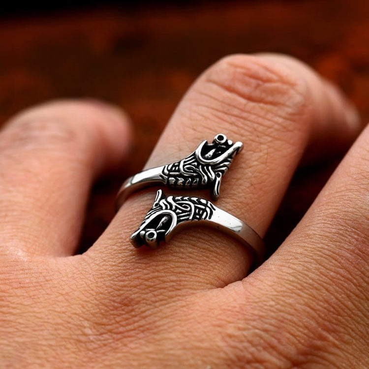 Viking Ring "Brotherhood of the Wolf Ring