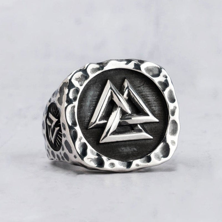 925 Sterling Silver Viking Ring - L'Éclat du Valknut