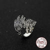 Bague Bague Viking en Argent Sterling 925 - Les Pattes de l'Ours - Odins Hall