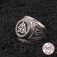 925 Sterling Silver Viking Ring - Power of the Valknut