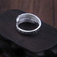 925 Sterling Silver Viking Ring - Snake Rune