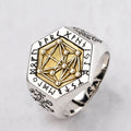 925 Sterling Silver Viking Ring - Kabbalistic Totem
