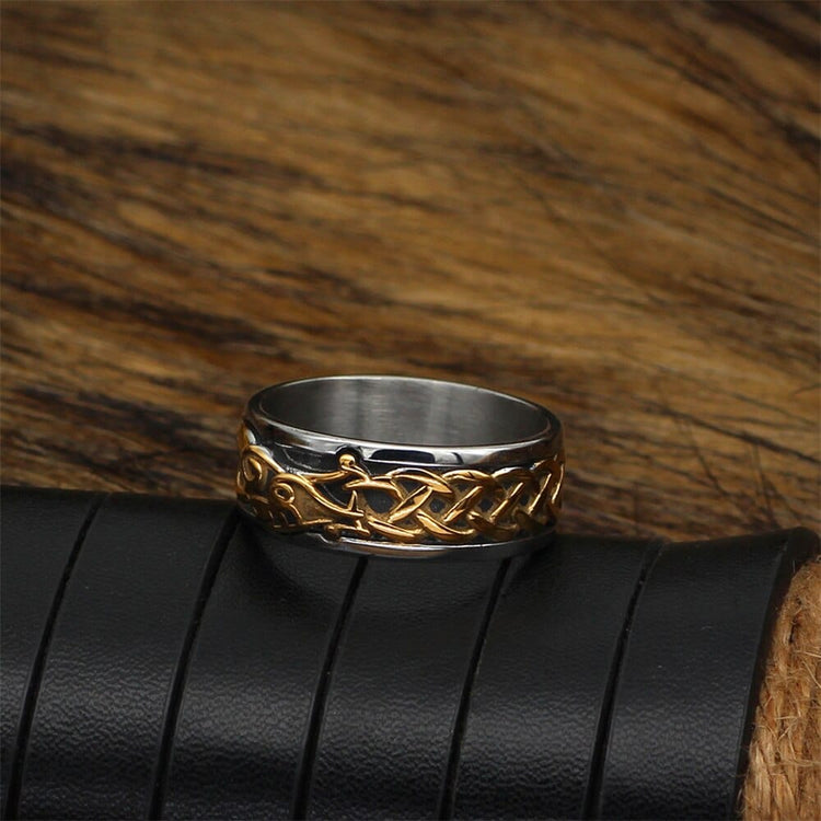 Viking ring - The Golden Age of Jörmungandr