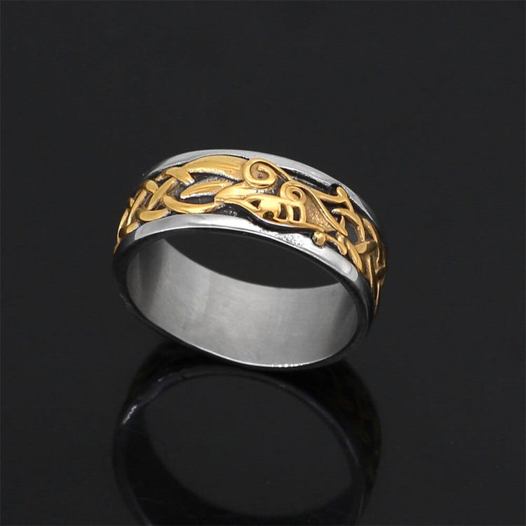 Viking ring - The Golden Age of Jörmungandr