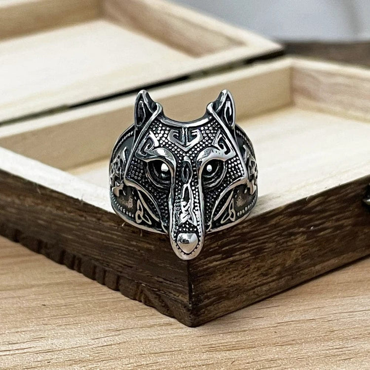 Viking Ring Mask of Fenrir