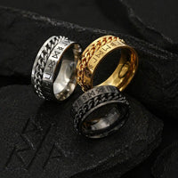 Modern Viking Ring - Sacred Runes