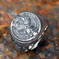 Viking ring \"On triomphe toujours\" (We always triumph)