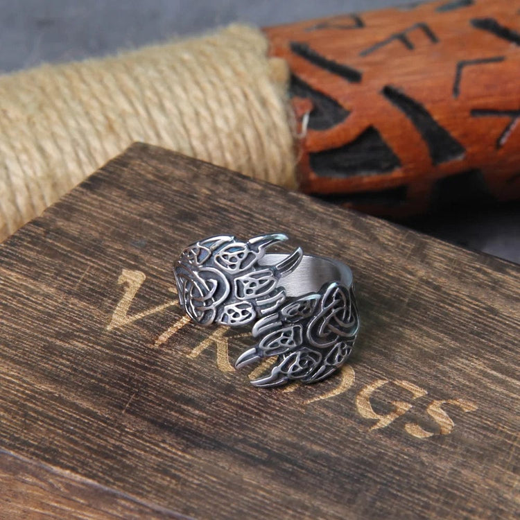 Bague Viking  \"Puissance de l'ours\"