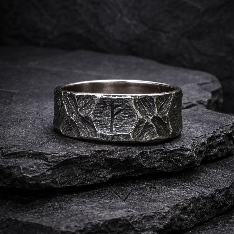 Viking rune ring \"Heroic Destiny\"