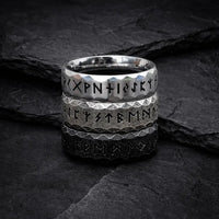 Viking Rune Ring \"Wisdom of the Hero\"