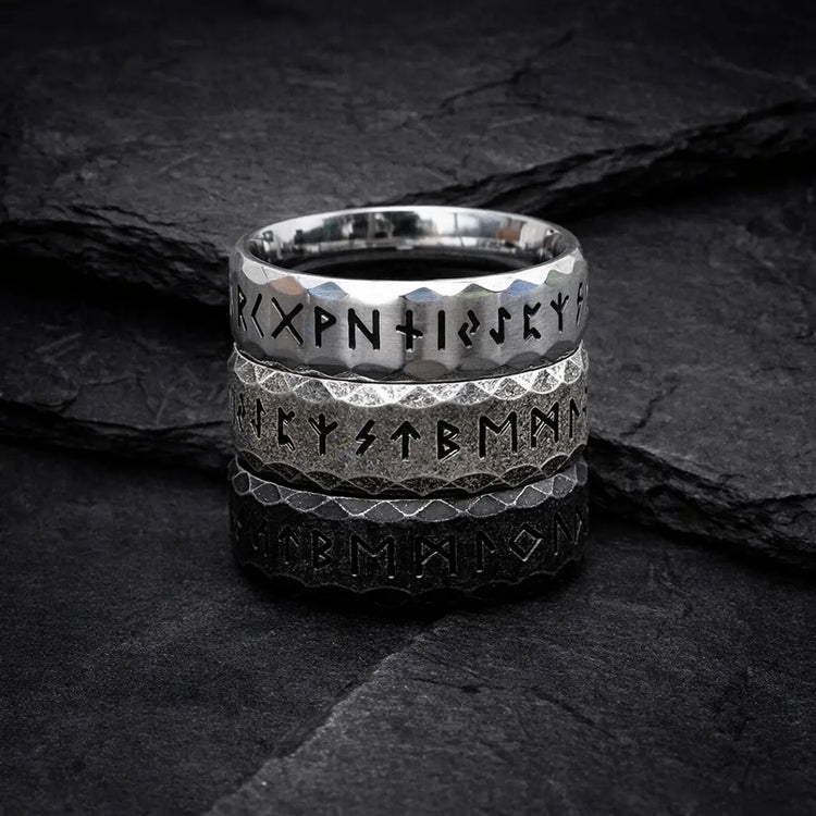 Viking Rune Ring \"Wisdom of the Hero\"