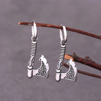 Ragnar axe earrings