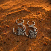 \"Earrings 'Fenrir's Howl'\"
