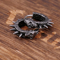 Viking skull earrings