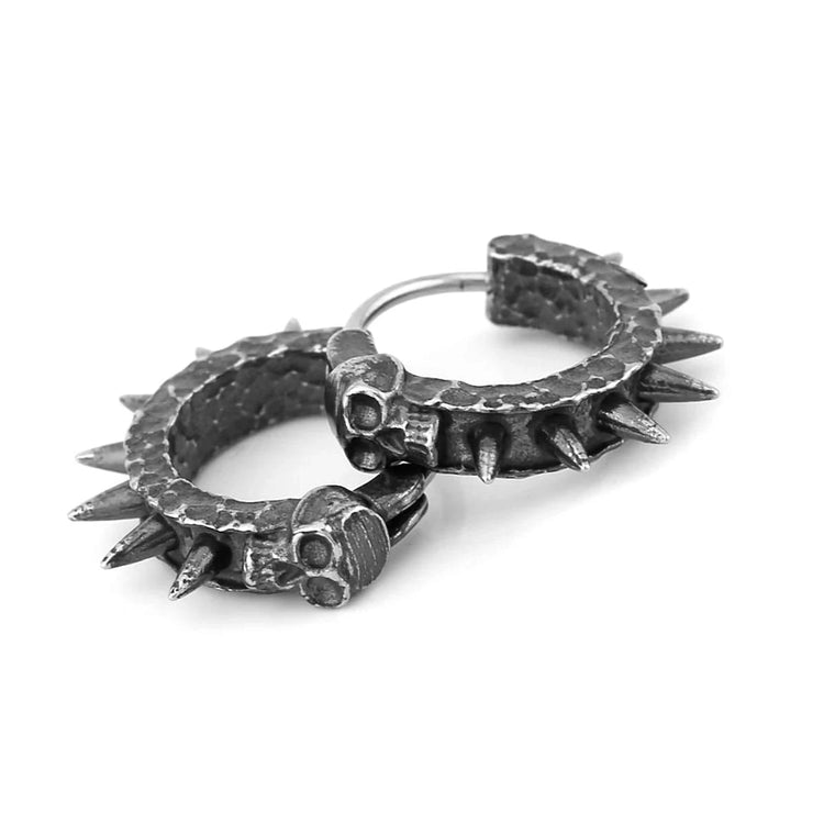 Viking skull earrings