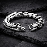 Serpent Bracelet \"Wrath of Jörmungand\" - Silver