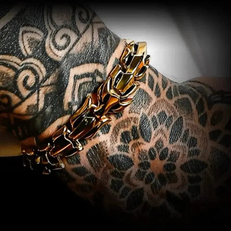 Snake bracelet \"Wrath of Jörmungand\" - Gold