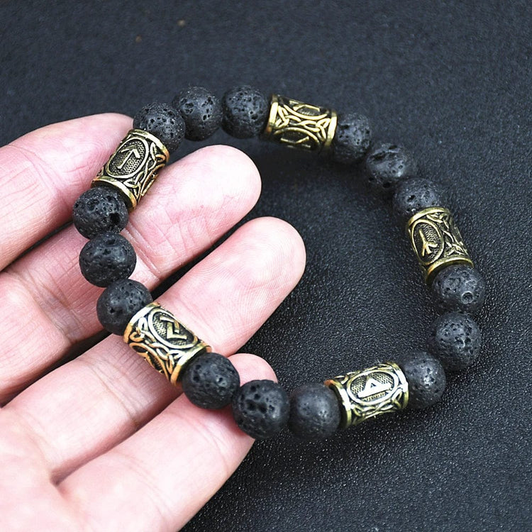 Runic Bead Bracelet - Essence of Burning Earth