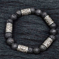 Runic Bead Bracelet - Essence of Burning Earth