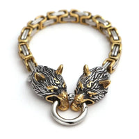 Giant Golden Wolf Bracelet - Fenrir