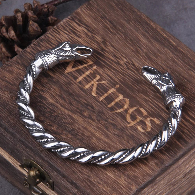 Hugin et Munin Viking bracelet