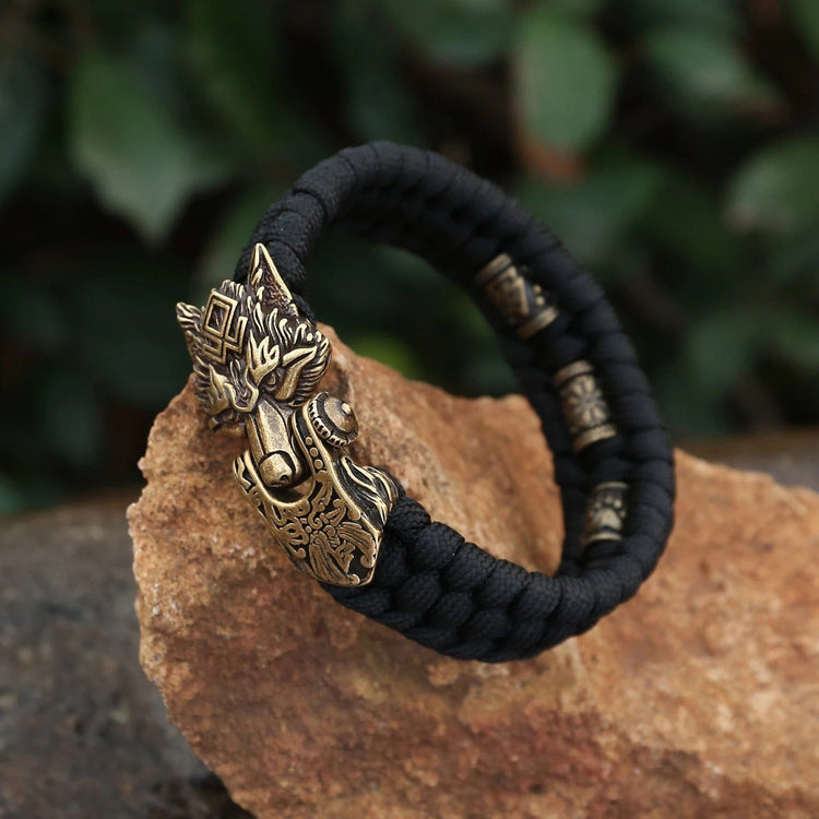 Fearsome Fenrir viking bracelet