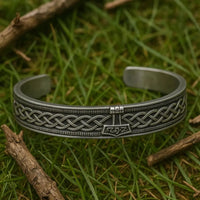 Viking bracelet with Mjolnir