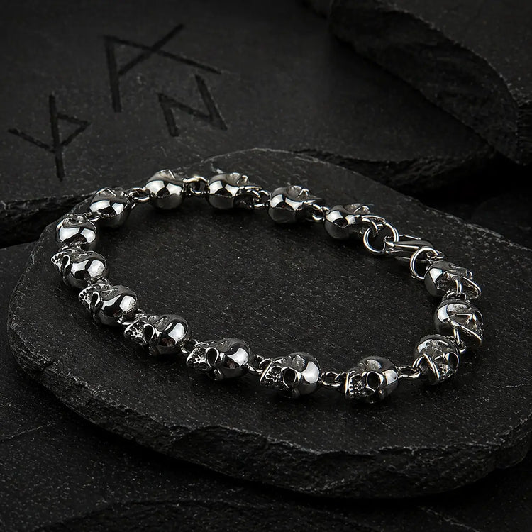 Viking Skull Chain Bracelet