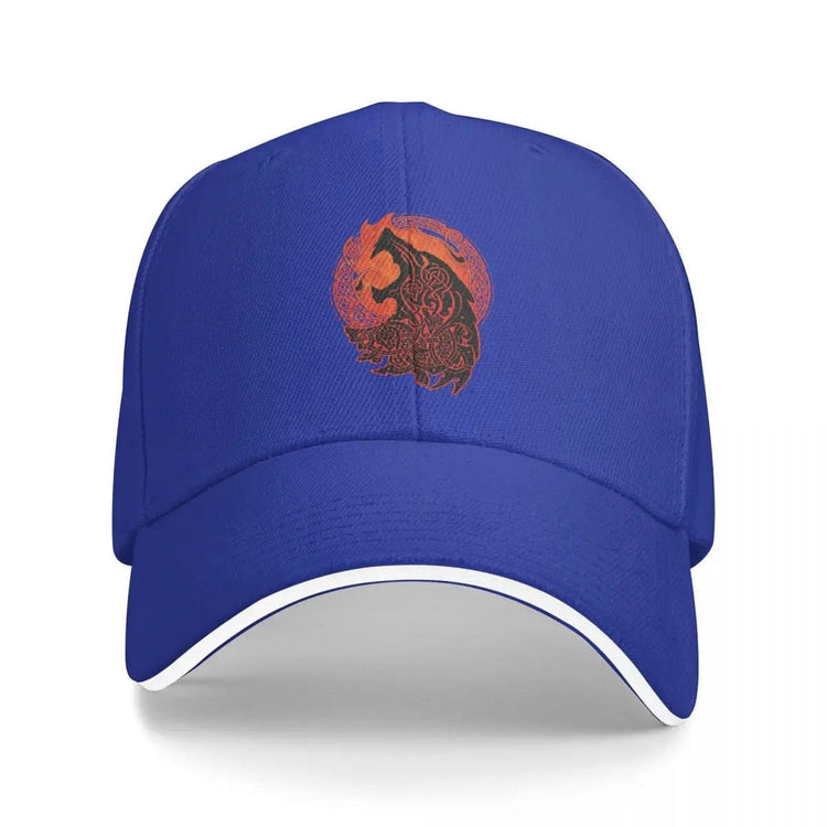 Howling Fenrir" viking cap