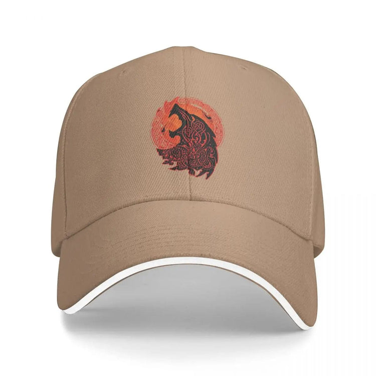 Howling Fenrir" viking cap