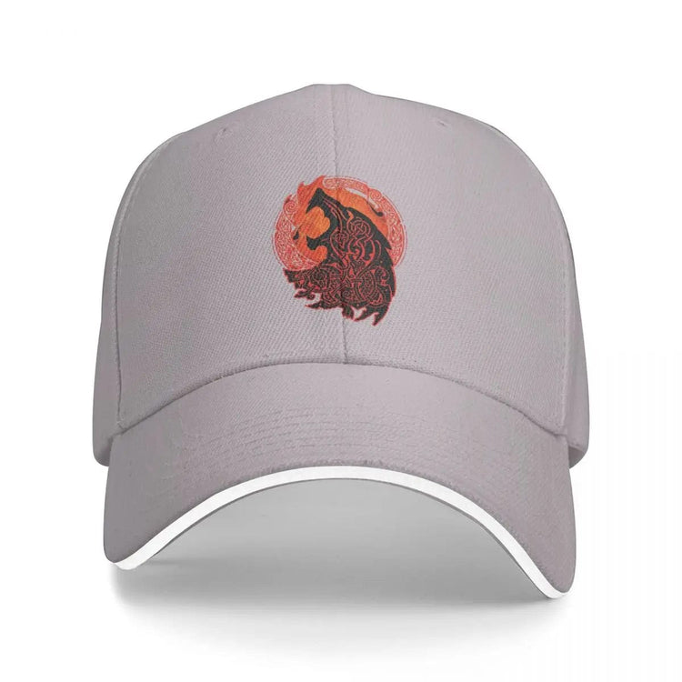 Howling Fenrir" viking cap