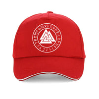 Viking cap valknut