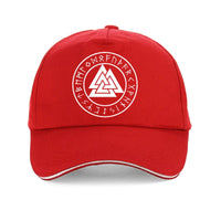 Viking cap valknut