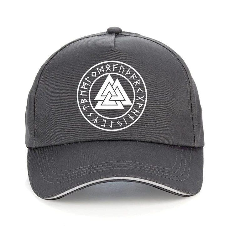 Viking cap valknut