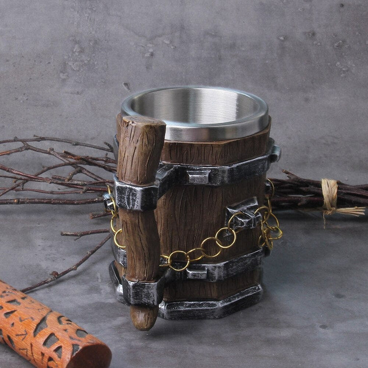 Viking mug \"Chope de l'Arbre Yggdrasil\" (Yggdrasil Tree Mug)