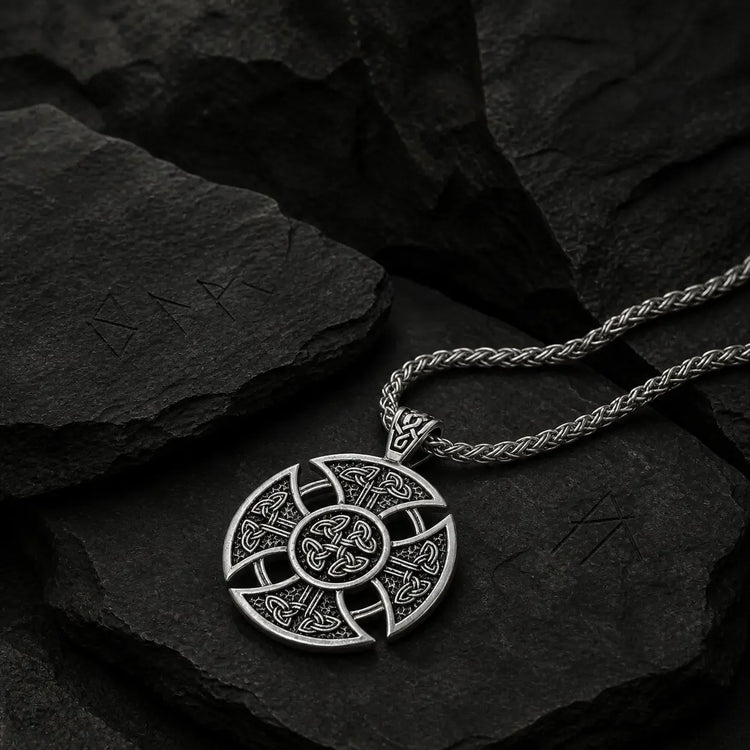 Viking Shield Necklace | Stainless Steel