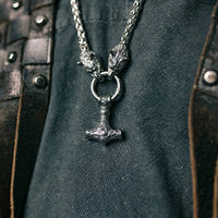 Mjolnir Necklace - Wolf Protection